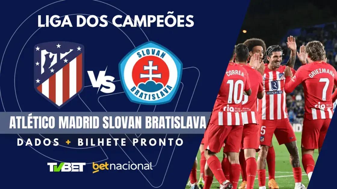 Atlético Madrid x Slovan Bratislava: Onde Assistir ao Vivo e Palpites