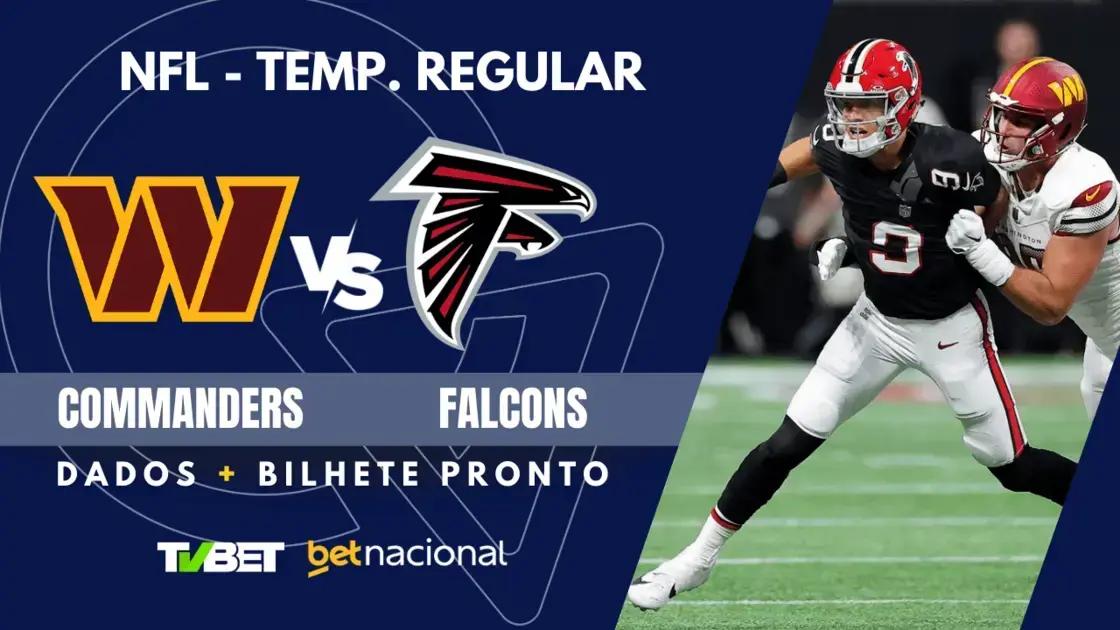 Commanders x Falcons: Onde Assistir ao Vivo e Palpites Imperdíveis