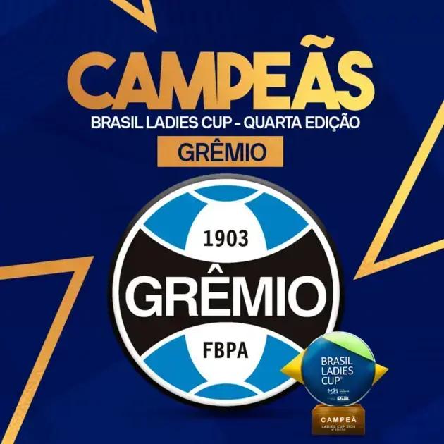 Grêmio vence Brasil Ladies Cup 2024 nos pênaltis