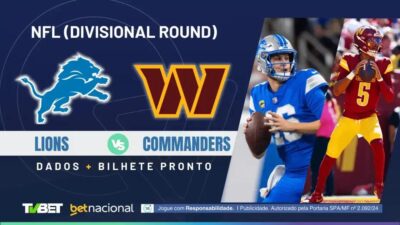 Detroit Lions x Washington Commanders: onde assistir ao vivo e palpites