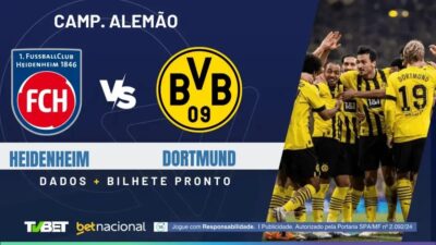 Heidenheim x Dortmund: Horário, Onde Assistir e Palpites