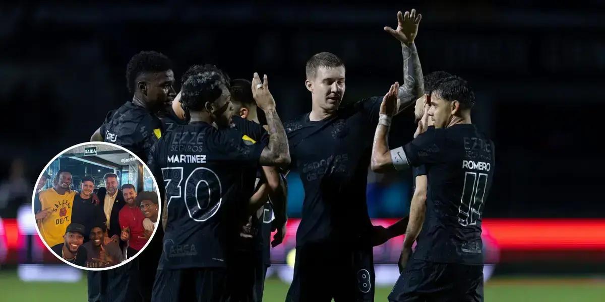 Enquanto Neymar festeja, veja o que os jogadores do Corinthians fazem