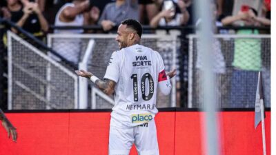 Neymar Brilha com Gol Olímpico em Inter de Limeira x Santos