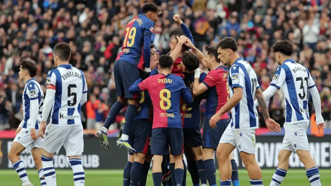 Barcelona Goleia Real Sociedad e Retoma Liderança do Espanhol