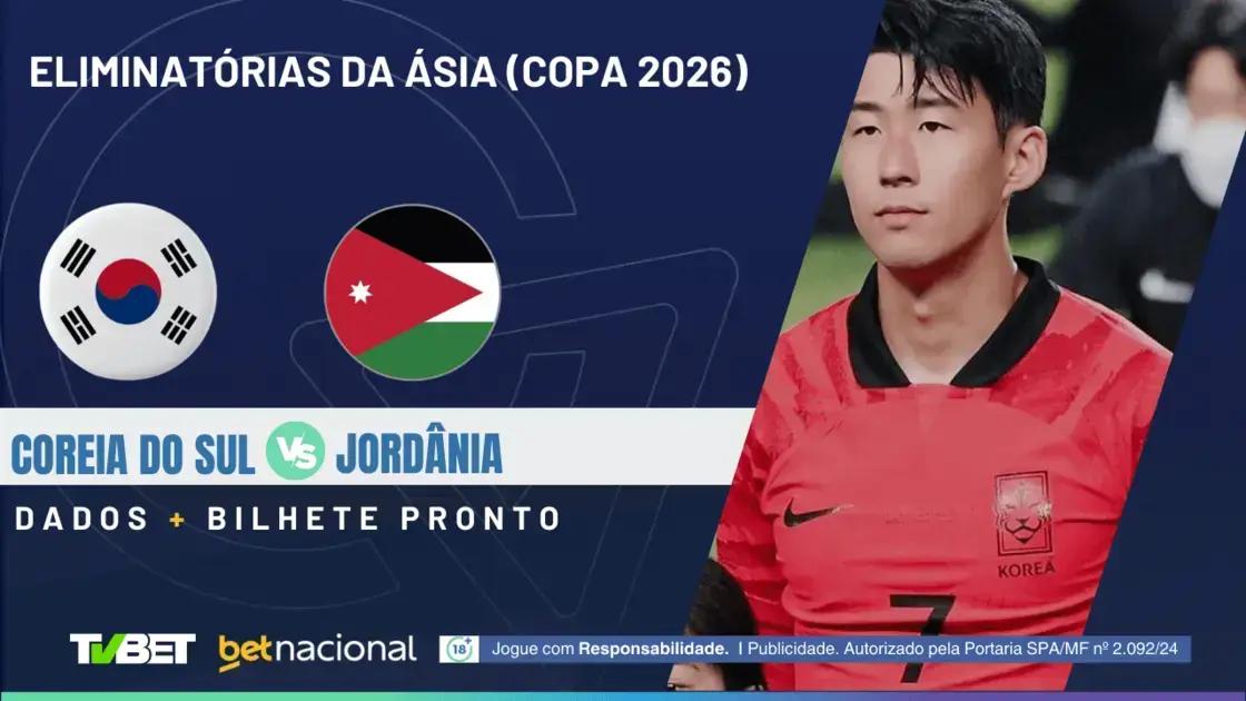 Coreia do Sul x Jordânia: Onde Assistir e Palpites