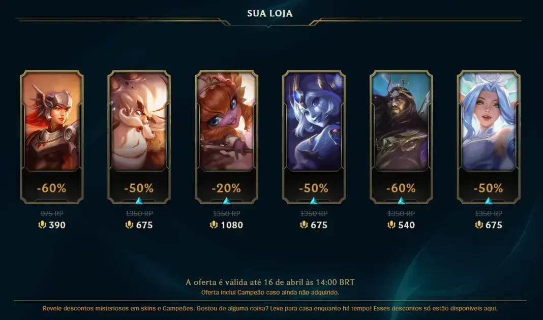 Loja Misteriosa do LoL: Descontos Imperdíveis até 16 de Abril
