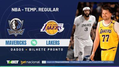 Dallas Mavericks x Los Angeles Lakers: onde assistir ao vivo e palpites