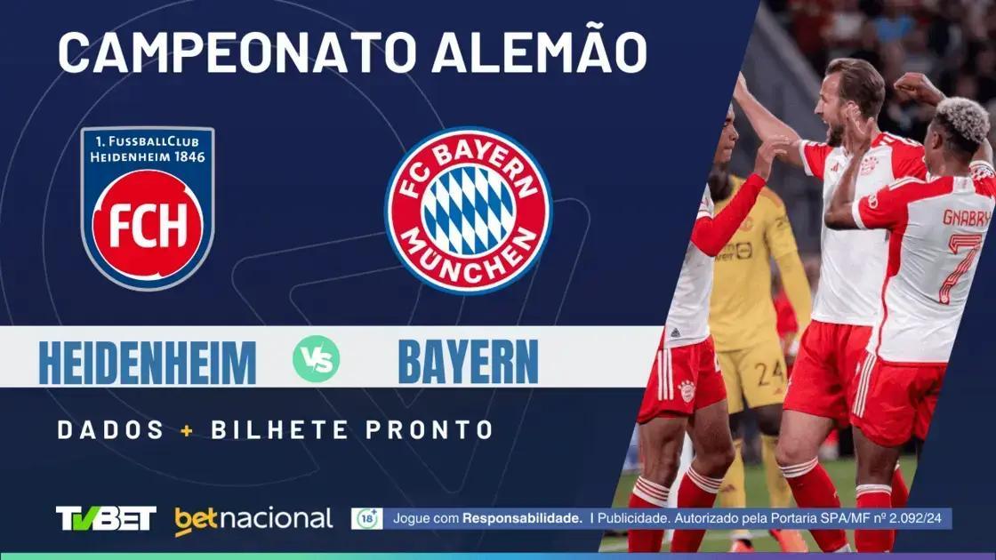Heidenheim x Bayern de Munique: Horário, Onde Assistir e Palpites