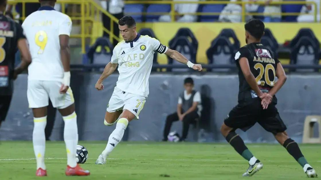 Al-Nassr vence Al-Khaleej: CR7 brilha na Liga Saudita
