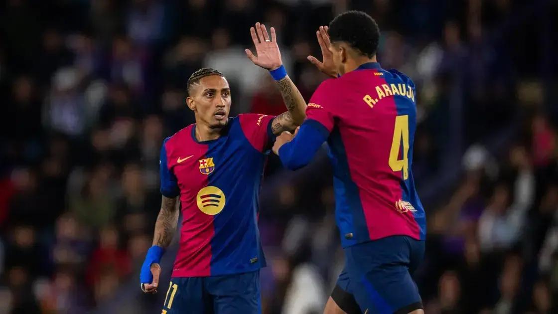 Barcelona Vence Valladolid e Se Consolida na Liderança do Espanhol
