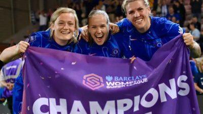 Chelsea conquista a liga inglesa feminina pelo sexto ano