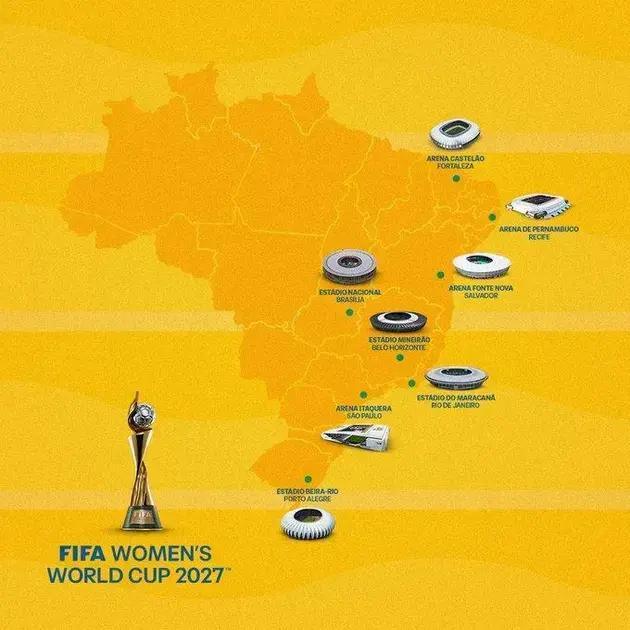 Oito Capitais Brasileiras na Copa do Mundo Feminina de 2027