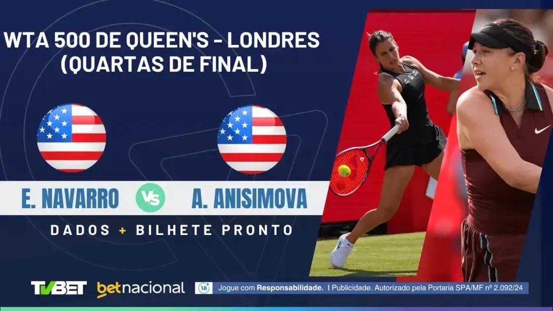 Emma Navarro x Amanda Anisimova: onde assistir e palpites para o jogo