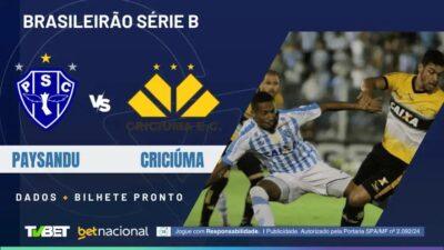 Paysandu x Criciúma: 3 Palpites e Onde Assistir ao Vivo Hoje