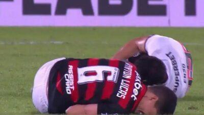 Ayrton Lucas: corte grave no jogo do Flamengo contra São Paulo