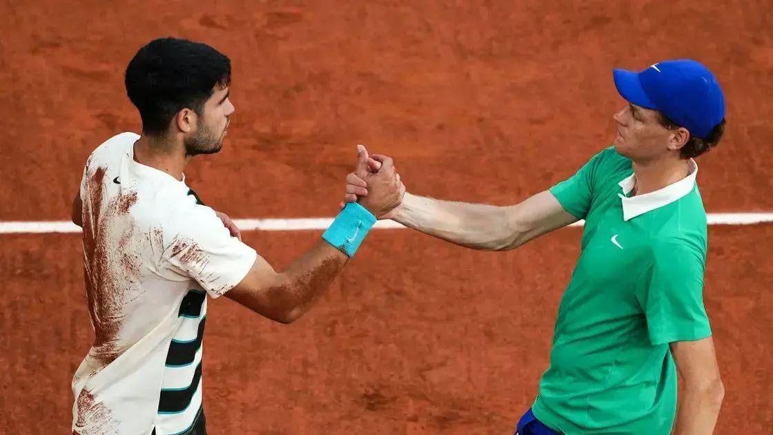 Final Wimbledon: Alcaraz e Sinner duelam por título histórico